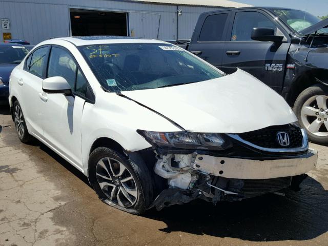 19XFB2F94DE016074 - 2013 HONDA CIVIC EXL WHITE photo 1