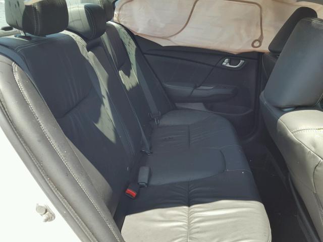 19XFB2F94DE016074 - 2013 HONDA CIVIC EXL WHITE photo 6
