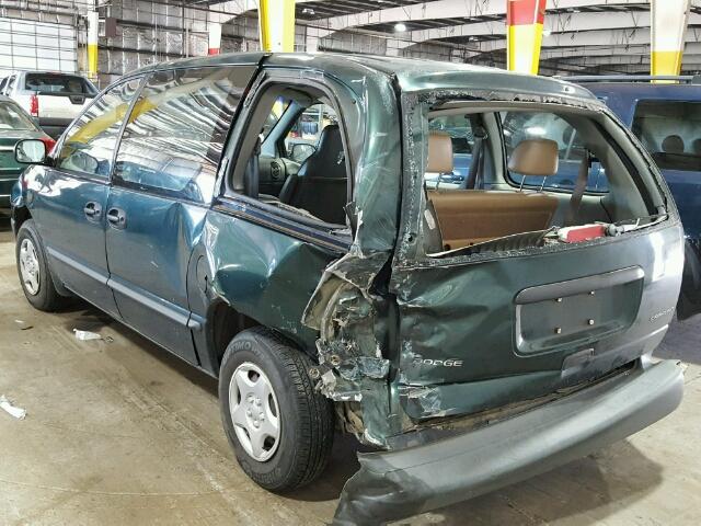 2B4FP2538WR703796 - 1998 DODGE CARAVAN GREEN photo 3