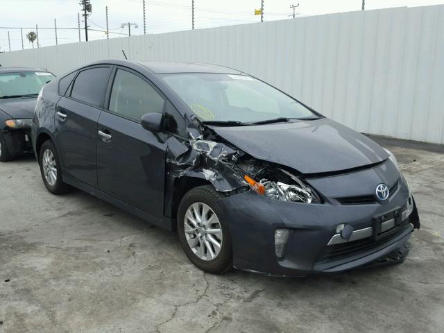 JTDKN3DP0E3055993 - 2014 TOYOTA PRIUS PLUG SILVER photo 1