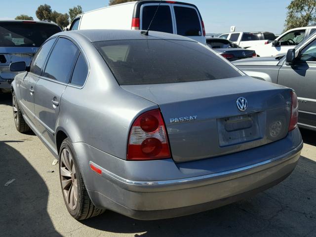 WVWRH63B64P097704 - 2004 VOLKSWAGEN PASSAT GLX GRAY photo 3