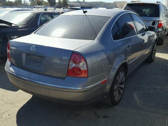 WVWRH63B64P097704 - 2004 VOLKSWAGEN PASSAT GLX GRAY photo 4