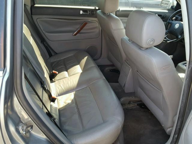 WVWRH63B64P097704 - 2004 VOLKSWAGEN PASSAT GLX GRAY photo 6