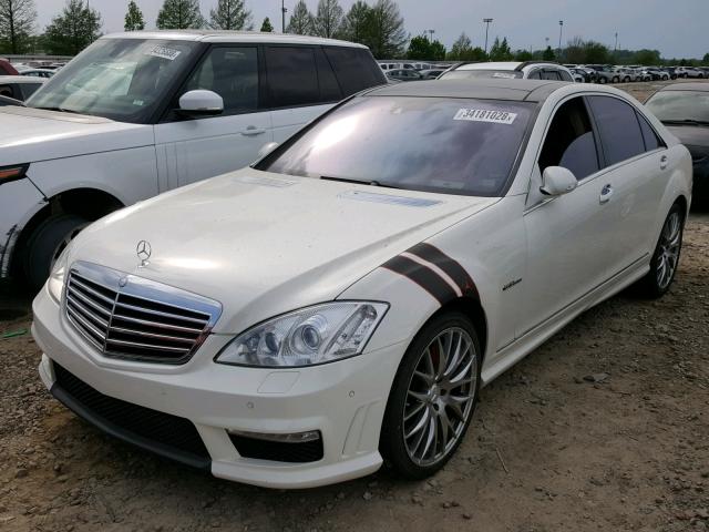 WDDNG77X48A163985 - 2008 MERCEDES-BENZ S63 WHITE photo 2