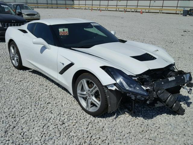 1G1YA2D76H5111081 - 2017 CHEVROLET CORVETTE S WHITE photo 1