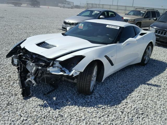 1G1YA2D76H5111081 - 2017 CHEVROLET CORVETTE S WHITE photo 2