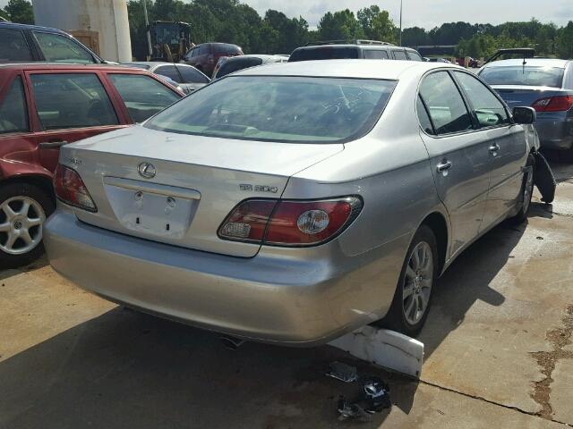 JTHBF30G425000481 - 2002 LEXUS ES SILVER photo 4