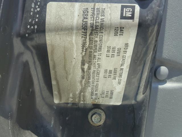 1G8AJ55F77Z176877 - 2007 SATURN ION LEVEL BURN photo 10