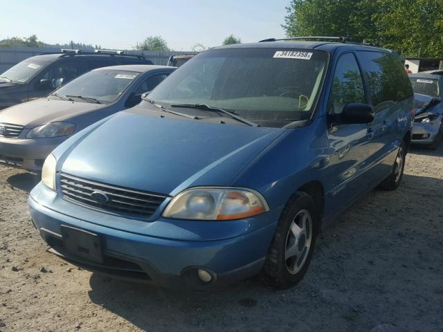 2FMDA57441BB81703 - 2001 FORD WINDSTAR S BLUE photo 2