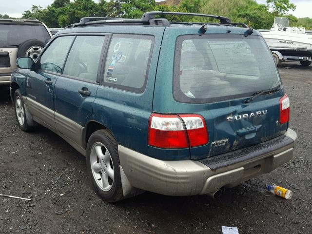 JF1SF65521H744321 - 2001 SUBARU FORESTER S Yaşıl foto 3
