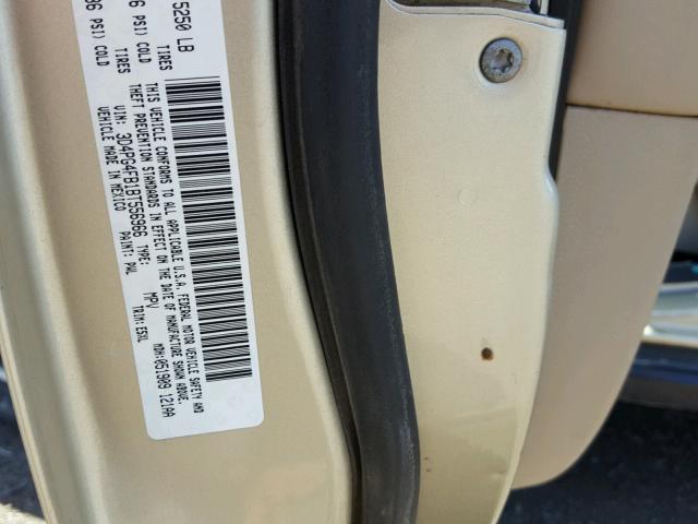 3D4PG4FB1BT556966 - 2011 DODGE JOURNEY EX GOLD photo 10