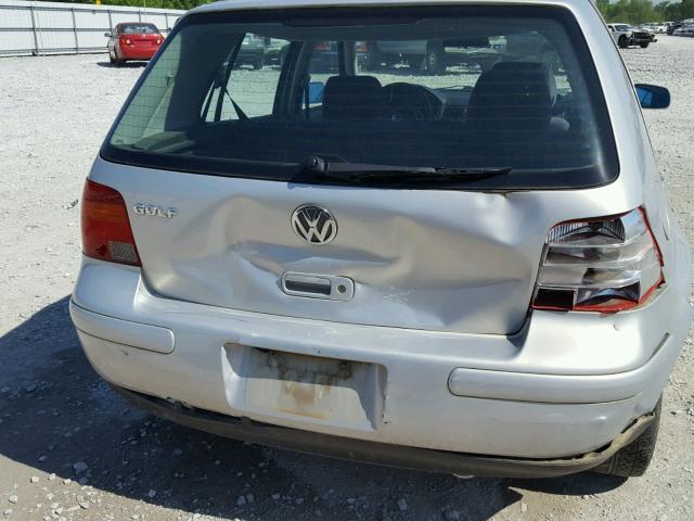 9BWGC21J8Y4040264 - 2000 VOLKSWAGEN GOLF GLS SILVER photo 9