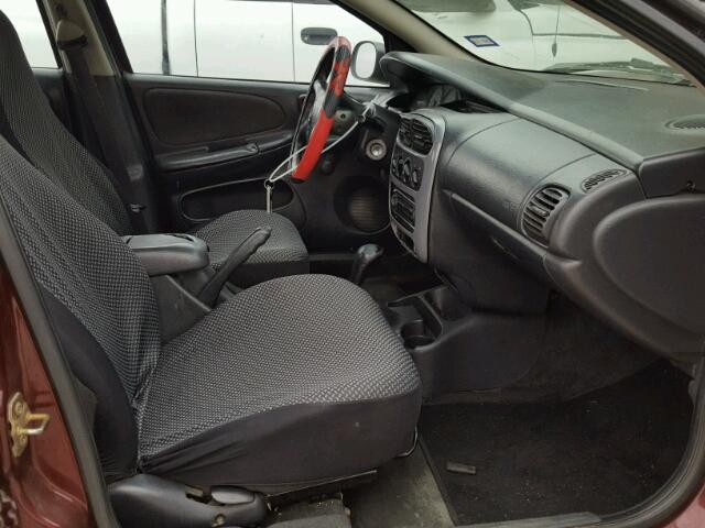 1P3ES46CX1D191381 - 2001 PLYMOUTH NEON BASE 勃艮第红 照片 5