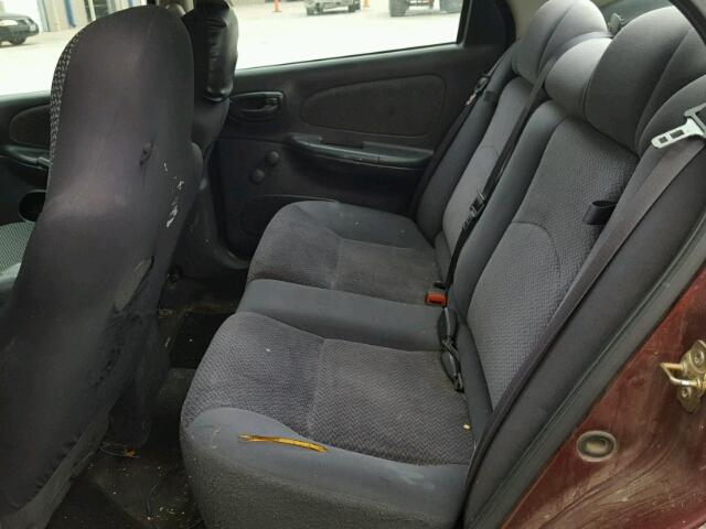 1P3ES46CX1D191381 - 2001 PLYMOUTH NEON BASE 勃艮第红 照片 6