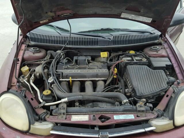 1P3ES46CX1D191381 - 2001 PLYMOUTH NEON BASE 勃艮第红 照片 7
