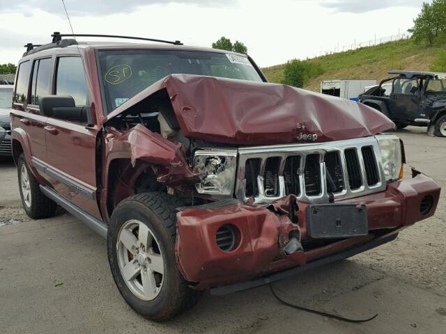 1J8HG48P47C593788 - 2007 JEEP COMMANDER მუქწითელი ფოტო 1