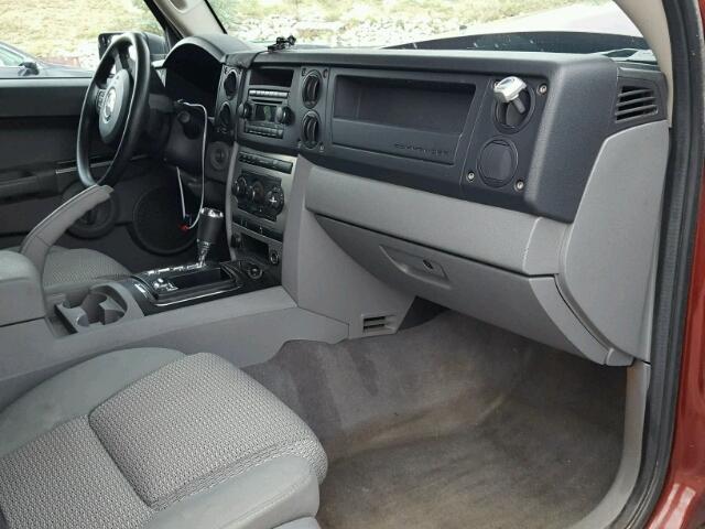 1J8HG48P47C593788 - 2007 JEEP COMMANDER მუქწითელი ფოტო 5