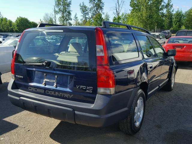 YV1SZ58D521070958 - 2002 VOLVO V70 XC BLUE photo 4