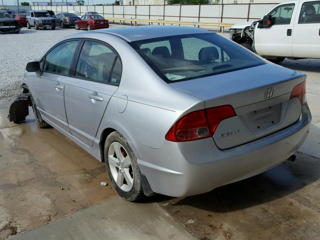 2HGFA16918H505654 - 2008 HONDA CIVIC EXL SILVER photo 3