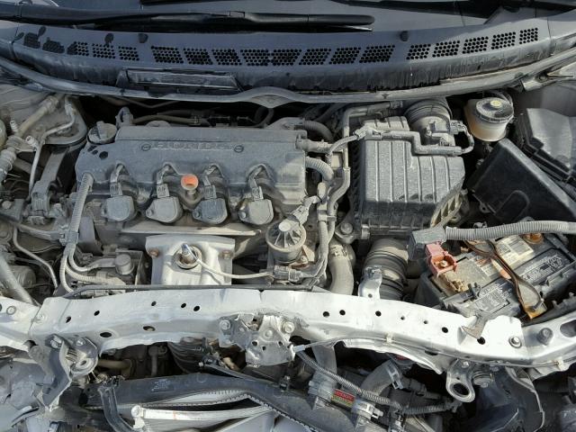 2HGFA16918H505654 - 2008 HONDA CIVIC EXL SILVER photo 7