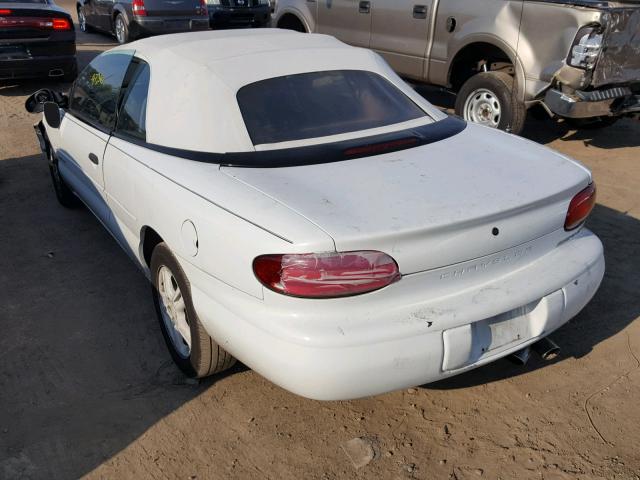 3C3EL45H8XT542922 - 1999 CHRYSLER SEBRING JX WHITE photo 3