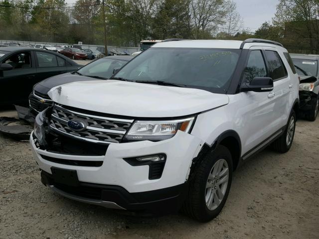 1FM5K8D84JGA36485 - 2018 FORD EXPLORER X WHITE photo 2