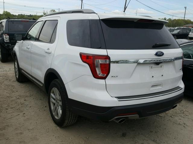 1FM5K8D84JGA36485 - 2018 FORD EXPLORER X WHITE photo 3