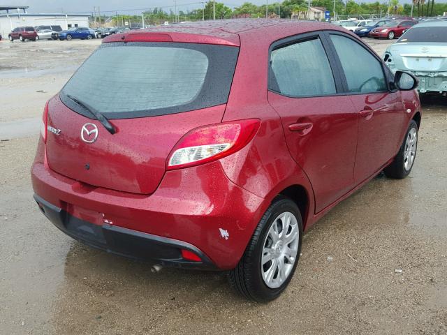 JM1DE1KZ1E0179368 - 2014 MAZDA MAZDA2 SPO 红色 照片 4