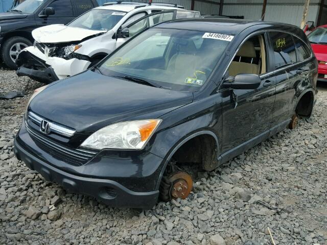 JHLRE48587C033310 - 2007 HONDA CR-V EX BLACK photo 2