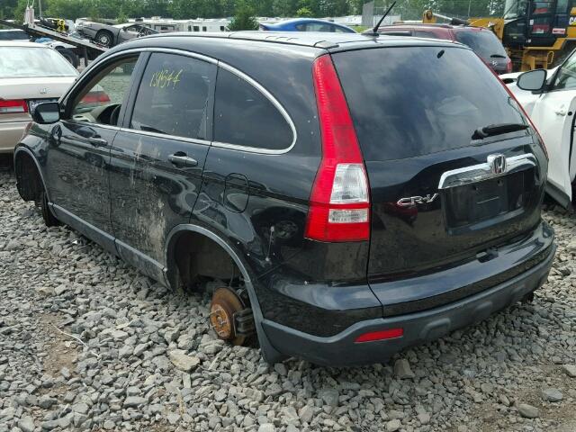 JHLRE48587C033310 - 2007 HONDA CR-V EX BLACK photo 3