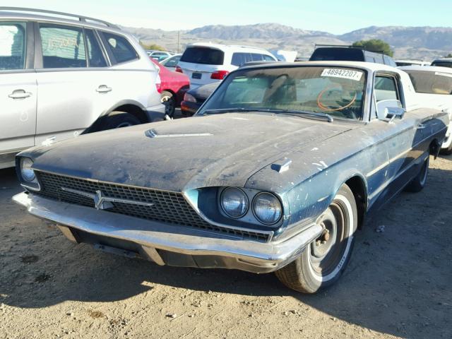 6Y87Z147163 - 1966 FORD T BIRD GREEN photo 2