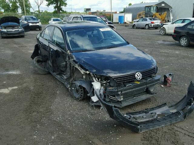 3VW2K7AJ8CM411857 - 2012 VOLKSWAGEN JETTA BASE BLACK photo 1