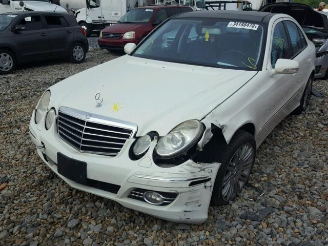 WDBUF87X57B148854 - 2007 MERCEDES-BENZ E 350 4MAT WHITE photo 2