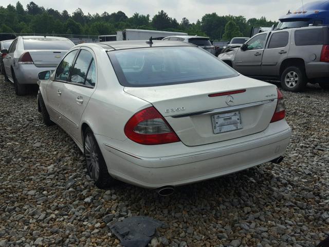 WDBUF87X57B148854 - 2007 MERCEDES-BENZ E 350 4MAT WHITE photo 3