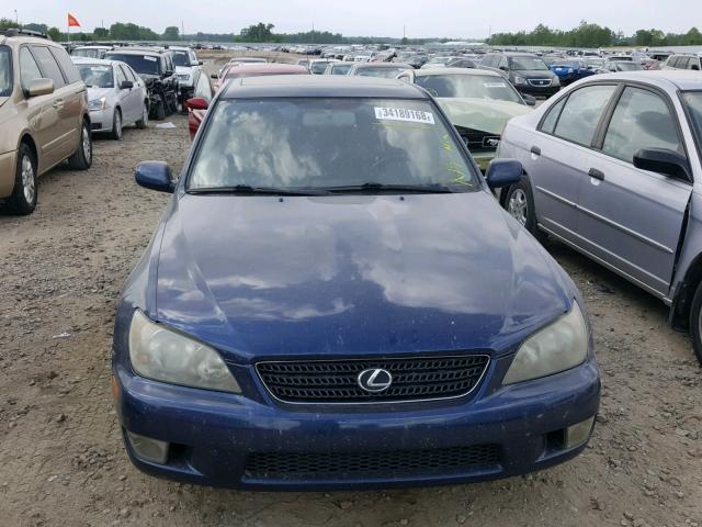 JTHBD192740088606 - 2004 LEXUS IS 300 BLUE photo 9