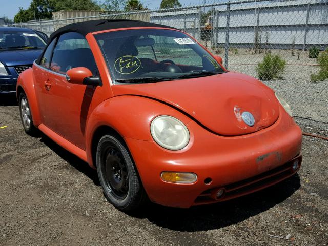3VWCK21YX3M317533 - 2003 VOLKSWAGEN NEW BEETLE ნარინჯისფერი ფოტო 1