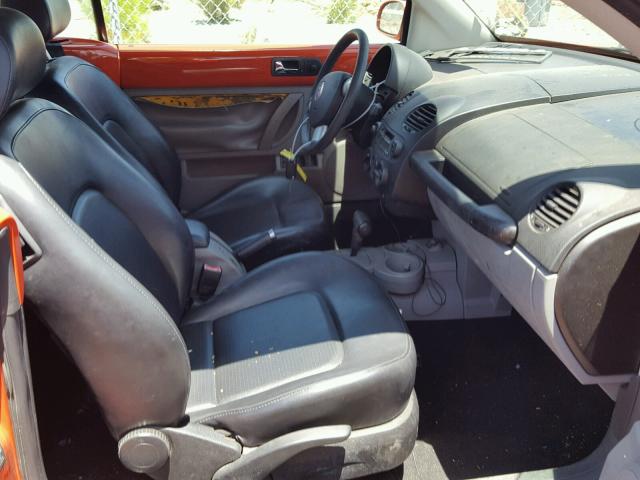 3VWCK21YX3M317533 - 2003 VOLKSWAGEN NEW BEETLE ნარინჯისფერი ფოტო 5
