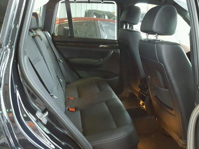 5UXWX7C51E0E77115 - 2014 BMW X3 XDRIVE3 BLACK photo 6