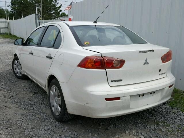 JA3AU16U68U004615 - 2008 MITSUBISHI LANCER DE WHITE photo 3