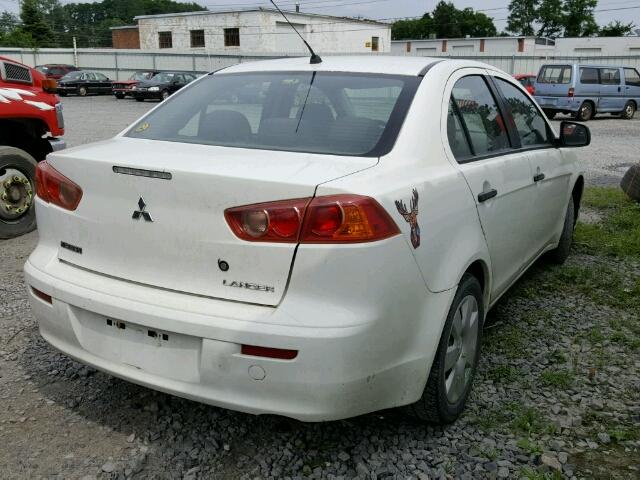 JA3AU16U68U004615 - 2008 MITSUBISHI LANCER DE WHITE photo 4