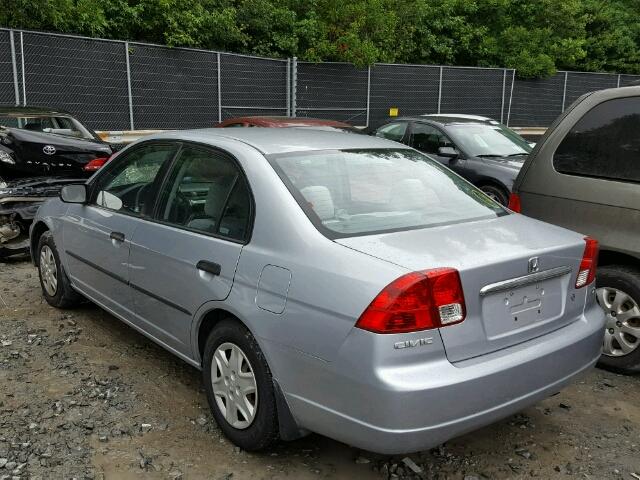 2HGES16133H568928 - 2003 HONDA CIVIC DX SILVER photo 3