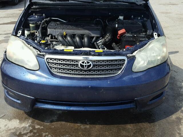 1NXBR30E16Z741413 - 2006 TOYOTA COROLLA CE BLUE photo 7