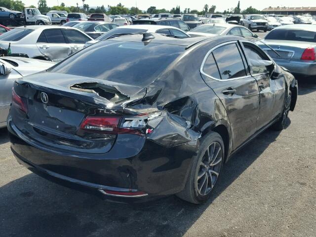 19UUB2F35GA003765 - 2016 ACURA TLX BLACK photo 4