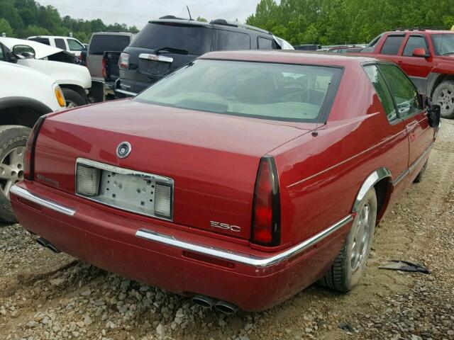 1G6EL12YX1B109693 - 2001 CADILLAC ELDORADO E BURGUNDY photo 4