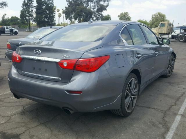 JN1EV7AP5HM743109 - 2017 INFINITI Q50 PREMIU GRAY photo 4