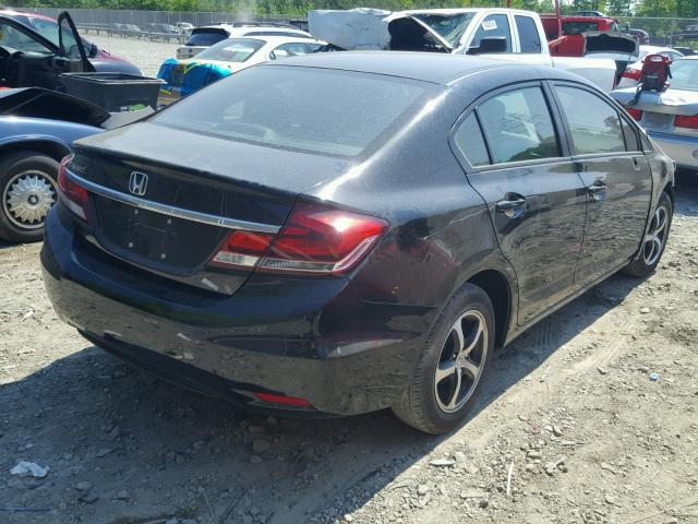 19XFB2F70FE232764 - 2015 HONDA CIVIC SE BLACK photo 4