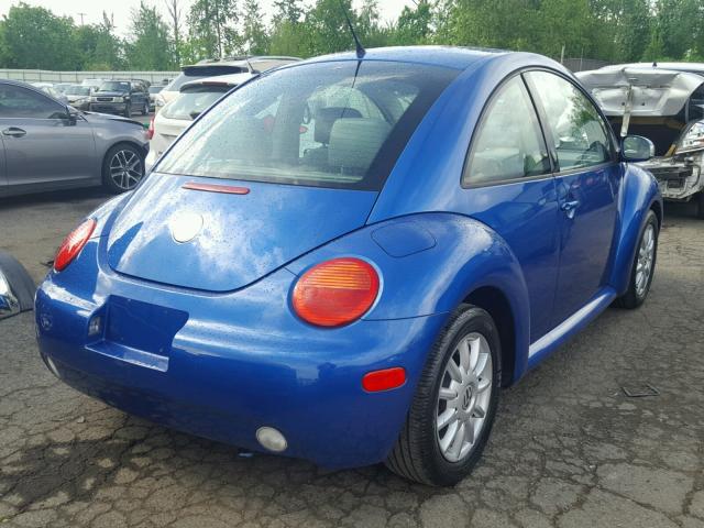 3VWCK31C25M405635 - 2005 VOLKSWAGEN NEW BEETLE 蓝色 照片 4