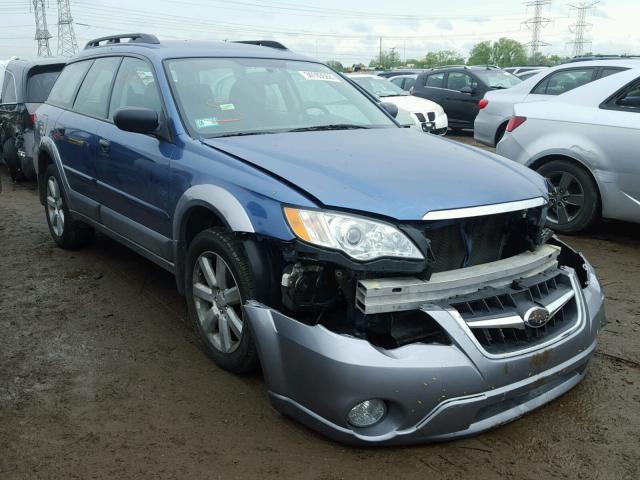 4S4BP61C587360072 - 2008 SUBARU OUTBACK 2. BLUE photo 1