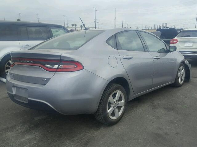 1C3CDFBB4FD420627 - 2015 DODGE DART SXT GRAY photo 4