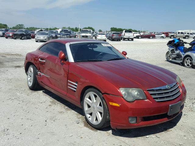 1C3AN69L95X025570 - 2005 CHRYSLER CROSSFIRE RED photo 1